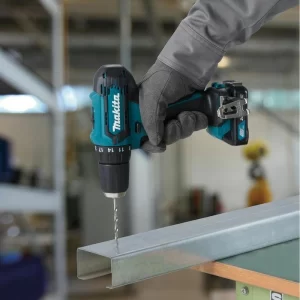 Makita Akku-Bohrschrauber DF333DSAL1 + ML106, 12V Max., Mit Akku-Handstrahler 14