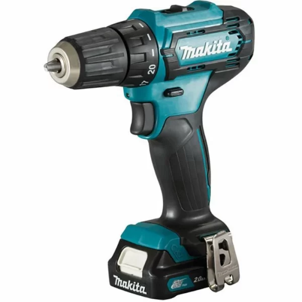 Makita Akku-Bohrschrauber DF333DSAL1 + ML106, 12V Max., Mit Akku-Handstrahler 5