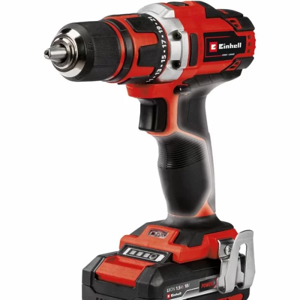 Einhell Akku-Bohrschrauber TE-CD 18/40-1 Li, 18V / 1,5Ah, 2 Akkus, Ladegerät Und Koffer 4